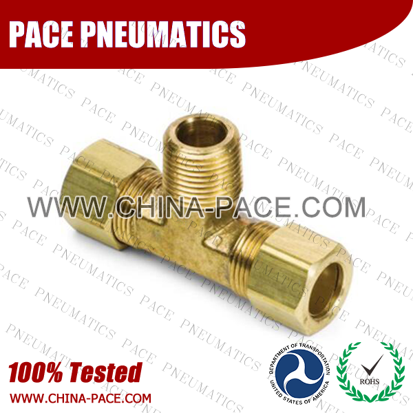Forged Male Branch Tee Brass Compression Fittings, Air compression Fittings, Brass Compression Fittings, Brass pipe joint Fittings, Pneumatic Fittings, Air Fittings, Pneumatic connectors, Air Connectors, pneumatic Components